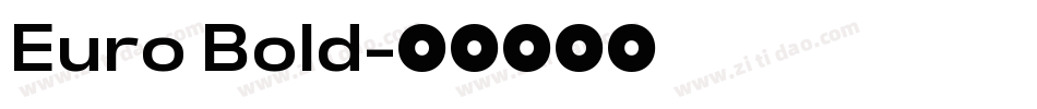 Euro Bold字体转换